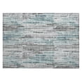 thumbnail image 2 of Addison Rugs Chantille Indoor/Outdoor Transitional Stripes Teal Washable Rectangle Rug, 1'8" x 2'6", 2 of 6