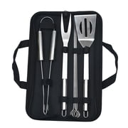 3/7/20 Pcs Stainless Steel BBQ Tool Set Complete Grill Accessories Kit with Spatula Tongs Forks for Outdoor Camping Barbecue High-Temperature Resistant Utensils