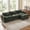 Green, variant on MCPRST 108" Oversize L Shaped Couch, 3 Seater Modular Sectional Sofa with Ottoman, Chenille Cloud Couch with Deep Seat Side Pocket for Living Room, khaki