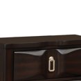 thumbnail image 6 of Transitional Style Wood Nightstand with 2 Drawers Espresso Brown - Saltoro Sherpi, 6 of 7