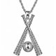 thumbnail image 1 of Collares cruzados de bates de béisbol helados para hombres, mujeres, atletas, collar con colgante deportivo para adolescentes, niños y niñas, cadena gratis, 1 of 5
