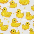 thumbnail image 4 of Yayeee Shower Curtain with Hooks 72"x72" Waterproof Fabric Bathroom Hanging Decor, Yellow Rubber Ducks, 4 of 5