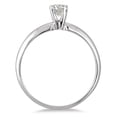 thumbnail image 2 of SZUL Women's 1/7 Carat Round Diamond Solitaire Ring in 14K White Gold (J-K-L Color, I2-I3 Clarity), 2 of 4