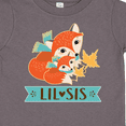 thumbnail image 4 of Inktastic Little Sister Woodland Fox Girls Girls Toddler T-Shirt, 4 of 5