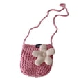 thumbnail image 1 of Bolso bandolera pequeño de lana para niña tejido con flores MFZFUKR CPB-US-XD2225-4, 1 of 5