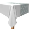 thumbnail image 2 of Tchckioa Tablecloth for Restaurant Decor,60x60 Inch Square Stain Proof Table Cloth Cover,Wave Lines, 2 of 6