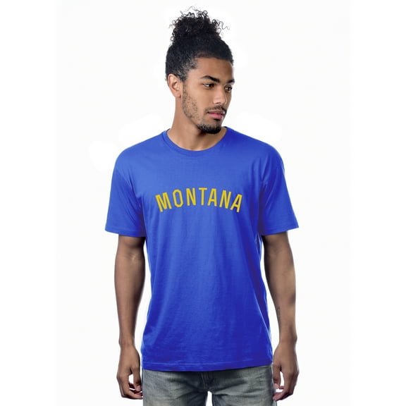 Daxton Premium Basic Crew Neck Short Sleeve Tshirt Cities Montana  Letter