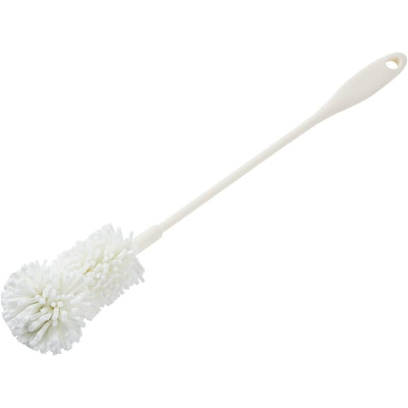1 Pcs Sponge Bottle Cleaning Brushes, Dishwashing Cleaning Brush Set Bottle Cleaner Brush for Washing Glass Bottles Coffee Mugs Beer Sport Bottles, Handle Silicone Bottle Brush, White