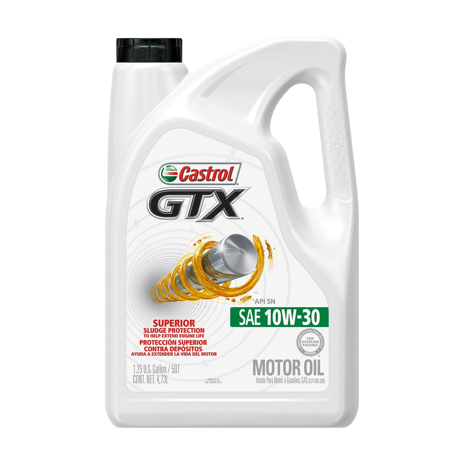 Castrol GTX 10W 30 Conventional Motor Oil 5 Quarts Walmart 