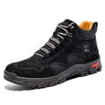 thumbnail image 3 of UOFEIY Men's Chukka Boots Casual Leather Shoes Ankle Shoes Mid Top Outdoor Driving Shoes, 3 of 8