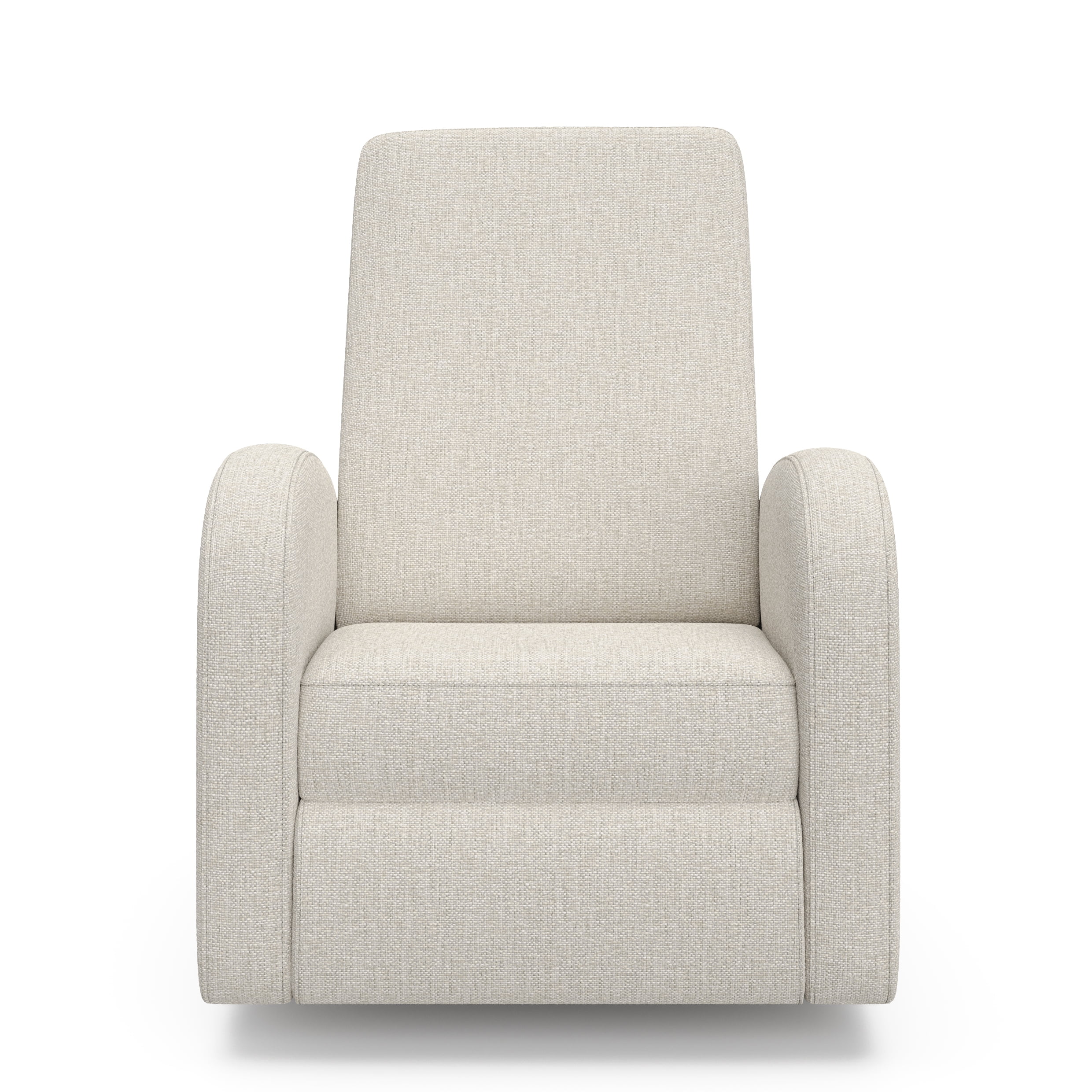Storkcraft Santa Monica Infant Power Recliner Swivel Glider with USB, Dune Basketweave