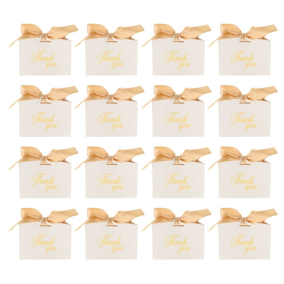 UEETEK White Paper Treat Boxes for Party Favors and Small Items 50Pcs