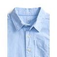 thumbnail image 3 of Wonder Nation Boys Cotton Button Down Shirt with Long Sleeves, Sizes 4-18 & Husky, 3 of 3