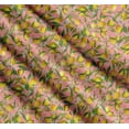 thumbnail image 3 of Soimoi Cotton Cambric Fabric Leaves,Floral & Lemon Vegetable Printed Craft Fabric by The Yard 56 Inch Wide, 3 of 7