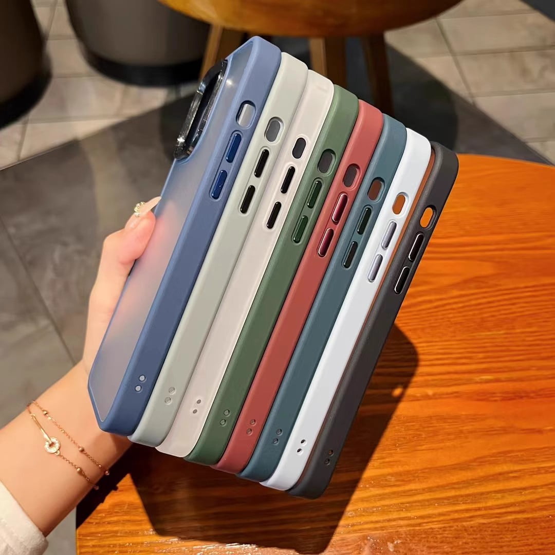 Phone Case for Apple 15 Skin Sense Phone Case Frosted Semitransparent IPhone14 Anti-Fingerprint 13ProMax Protective Case Xr
