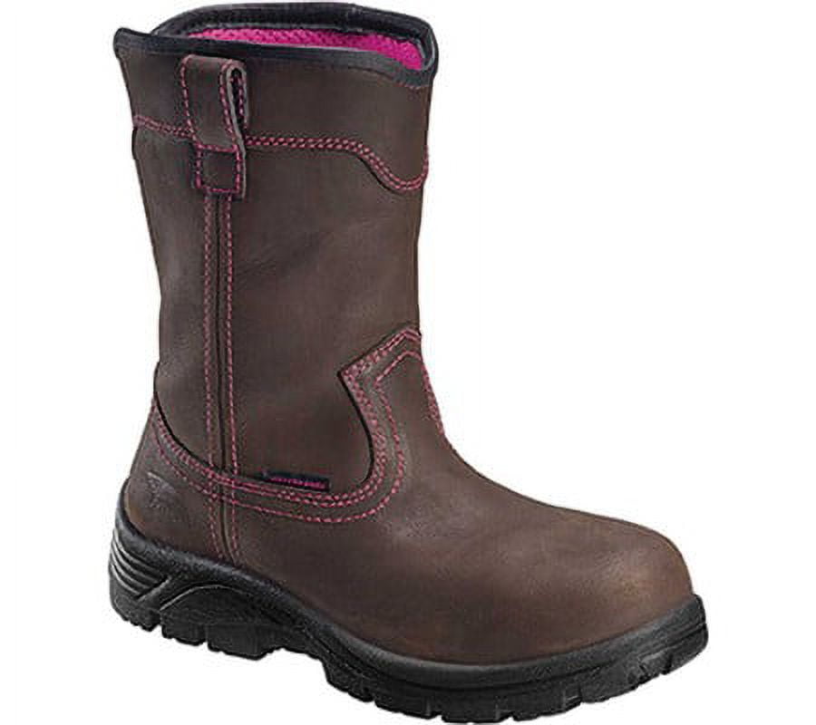 Avenger Women's A7146 Composite Safety Toe Wellington Work Boot