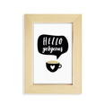 thumbnail image 1 of Hola preciosa cita handwrite Escritorio de madera Arte Pintura 5x7 pies Marco de foto, 1 of 4
