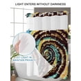 thumbnail image 4 of No Hook Cloth Fabric Shower Curtain with Snap in Liner, Abstract Art Waterproof Shower Curtains Set with See Through Top Window, Colorful Ethnic Geometric Modern Bath Curtains Shower 54"x78", 4 of 6