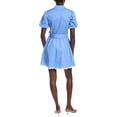 thumbnail image 2 of Sail to Sable womens  Belted Puff Sleeve Tunic Dress, l, Blue, 2 of 3