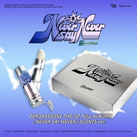 Zerobaseone - Never Say Never - Scents Version - incl. Tin Case, Mini Photobook, Pin Badge, Sticker   Photocard - Music & Performance - CD