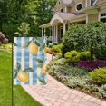 thumbnail image 2 of Yayeee Garden Flag 12" x 18" Double Sided Outdoor Yard Lawn Holiday Decorations, Retro Lemon Leaves, 2 of 6