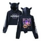 thumbnail image 1 of Pop cazadora para niña Hooded Sweatshirt Women's Cat Ear Hoodie ,Soft Streetwear Pullover ,Cute Long Sleeve Tops for Fall Winter （Navy）, 1 of 2