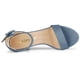 thumbnail image 4 of Sandalias de Tacón Alto para Mujer Zapatilla Con Punta Abierta correa de tobillo Neblina azul 38, 4 of 5