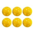 thumbnail image 4 of Pelotas de Pickleball Zulema para Interiores 6 Piezas Amarillo, 4 of 8