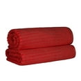 thumbnail image 3 of Premium Absorbent Cotton Bath Sheets Set, Burgundy by Blue Nile Mills, 3 of 9