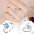 thumbnail image 4 of Oval Turtle Open Ring Light and Elegant Ring Style and Versatile Ring, 4 of 8