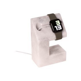 Hand crafted genuine marble iwatch charging stand.