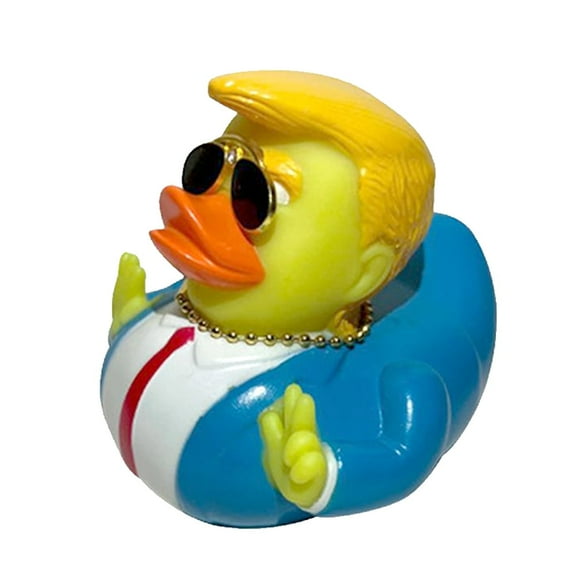 1PC Novelty Trump Rubber Duck Toy, Baby Bath Toys, Funny Rubber Duckies Toy Gifts for Kids