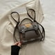 thumbnail image 1 of Mochila a cuadros para mujer, otoño 2025, nueva moda, de lana, de mano, para estudiantes coreanos, mochila de viaje ligera, 1 of 5