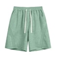 thumbnail image 3 of Admvng Men's Shorts Casual Lightweight Big & Tall Drawstring Elastic Waist Gym Shorts with Pockets, 3 of 6
