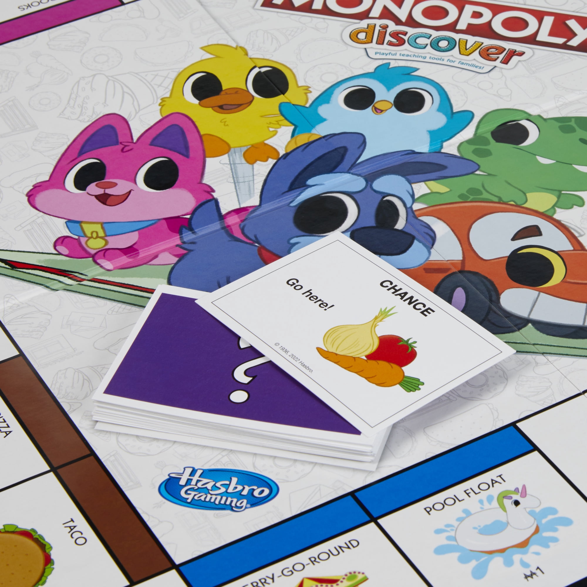Monopoly Discover Board Game, 2-Sided Gameboard, Playful Teaching Tools for Families