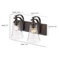thumbnail image 4 of Millennium Lighting - Natalie - 2 Light Bath Vanity-10 Inches Tall and 14.5, 4 of 5
