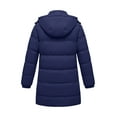 thumbnail image 2 of Ampake Women's Winter Puffer Coat Warm Waterproof Insulated Jacket with Hood Blue L, 2 of 6