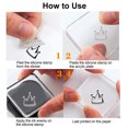 thumbnail image 3 of 1 Sheet Alphabets Letters Numbers Clear Stamps Transparent Silicone Stamps Decoration Stamp for DIY Scrapbooking Photo Album Decorative Cards Making Hand Account Making Decoration, 3 of 7