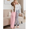 thumbnail image 4 of Arshiner Boys Pajama Pants 2 Pack Soft Plaid Sleepwear Kids Lounge PJ Bottoms with Pockets, 4 of 6