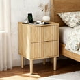 thumbnail image 4 of Ktaxon Set of 1 Nightstand with Charging Station, End Table Wooden Bedside Table Large Capacity Easy to Assemble, 4 of 8