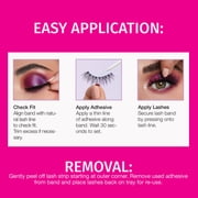 Salon Perfect Soft & Smokey Fake Lashes False Eyelashes, 647, Black, 2 Pairs