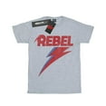 thumbnail image 1 of David Bowie Mens Distressed Rebel T-Shirt, 1 of 3