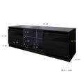thumbnail image 3 of Television Stands for Living Room, Black TV Cabinet with LED and Storage Drawers for TVs up to 55'', Console Table Entertainment Center Furniture, S9818, 3 of 8