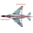 thumbnail image 4 of APPLAYERR Die Cast Alloy F-4 Phantom II Fighter Model 1:144 Scale US Navy 14cm x 9.5cm for Desktop Decor Display Stand Gift, 4 of 10