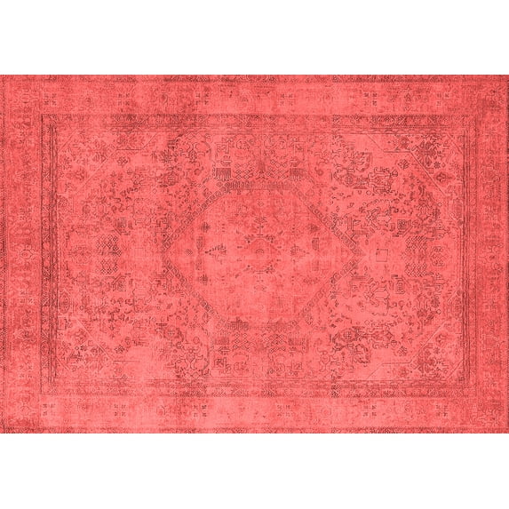 Ahgly Company Indoor Rectangle Oriental Red Industrial Area Rugs, 8' x 12'