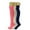 Neon Pink-Ecru-Navy, variant on 3 Pairs Colorful Heavy Slouch Socks for Women Shoe Size 5-10 - (Parliament-Ivory-Sky Blue)