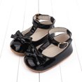 thumbnail image 4 of AJTQTH Girls Shoes Newborn Round Toe Breathable Shoes Breathable Cute Bows Casual Shoes Soft Rubber Soled Anti-Slip Walking Shoes for Toddler Black 13, 4 of 9
