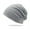 light gray, variant on 1 unisex double-layer solid color pile cap, thin pullover cap, used for clothing matching, gardening, beach (light gray)