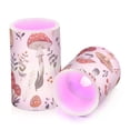 thumbnail image 2 of Mushroom Fallen Leaves Flameless Candles with Remote Timer LED Battery Operated Flickering Candle Light for Festival Wedding Home Party, 2 of 7