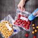 thumbnail image 4 of Bolsas de vacío reutilizables para guardar alimentos, sellador de almacenamiento con cremallera, 10 unidades/juego Los 26x34cm, 4 of 9